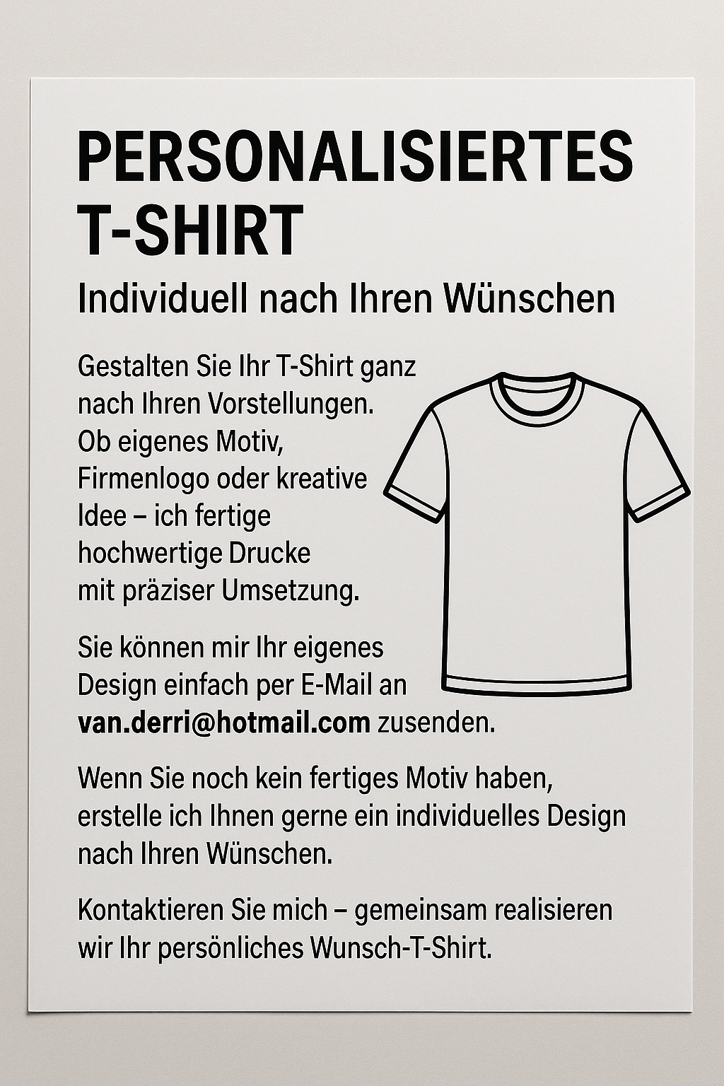 Personalisiertes T-shirt